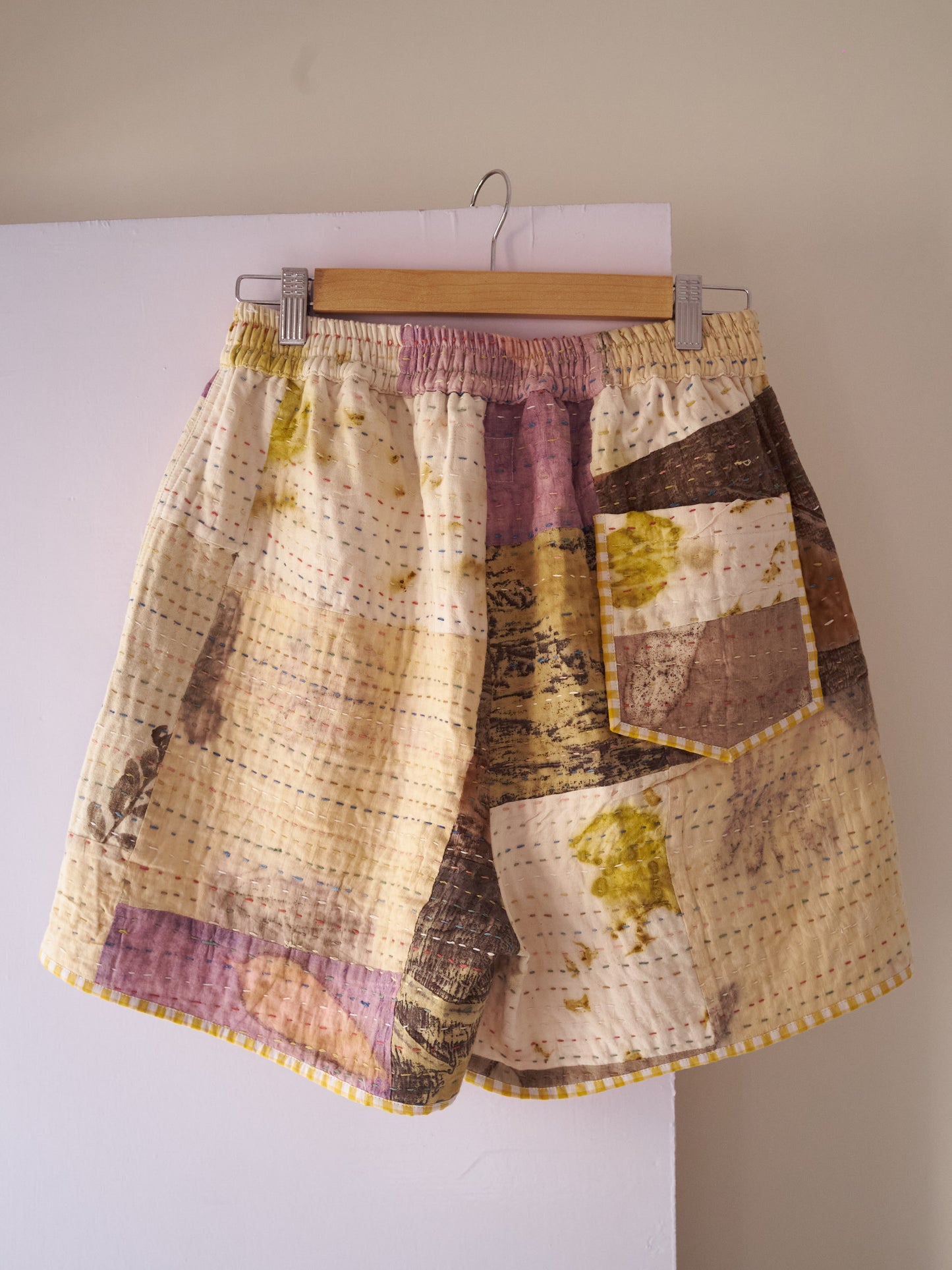 Quilted Patchwork Shorts