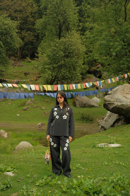 Kakhan Embroidered Unisex Wide Legged Pants