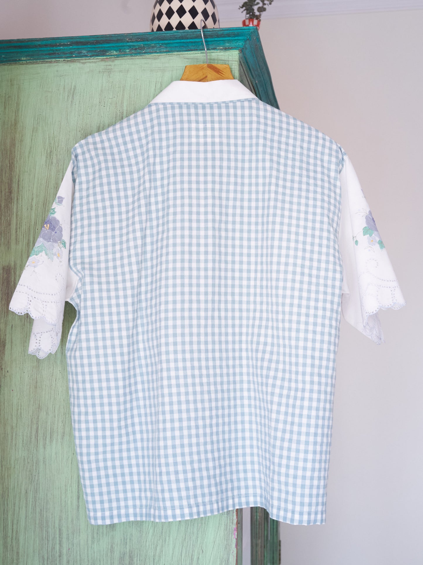 Double Green Scalloped Shirt