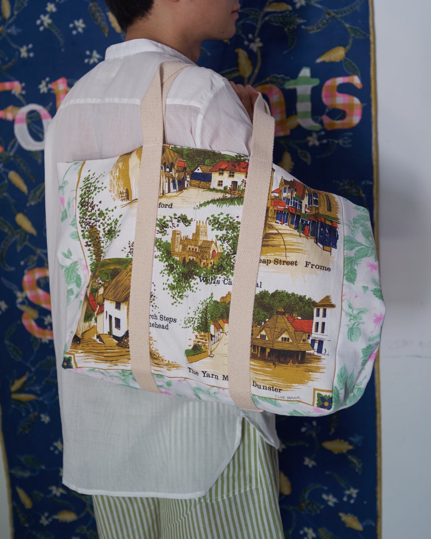 Somerset Vintage Tea Towel Tote