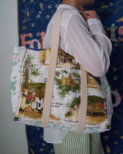 Somerset Vintage Tea Towel Tote