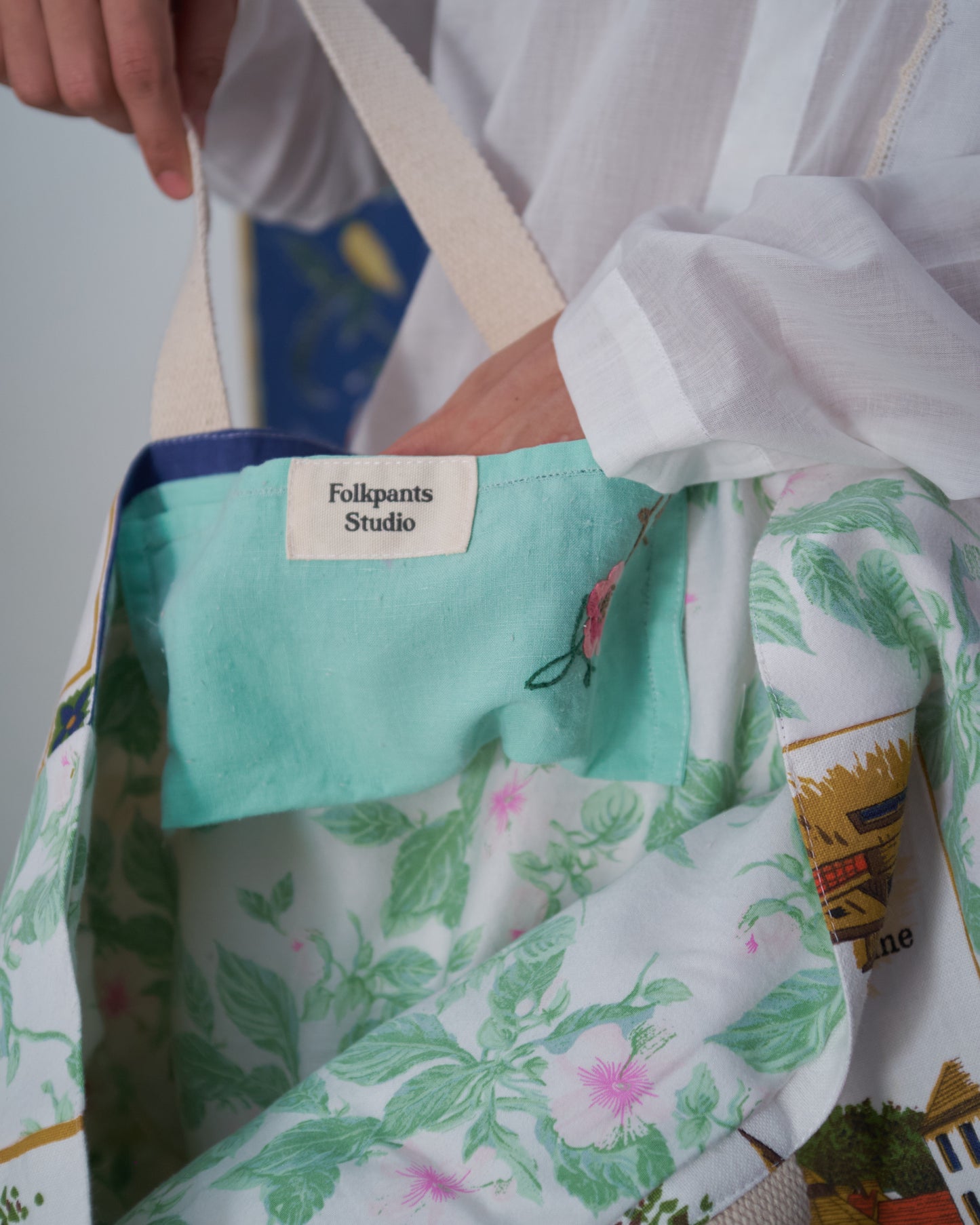 Somerset Vintage Tea Towel Tote