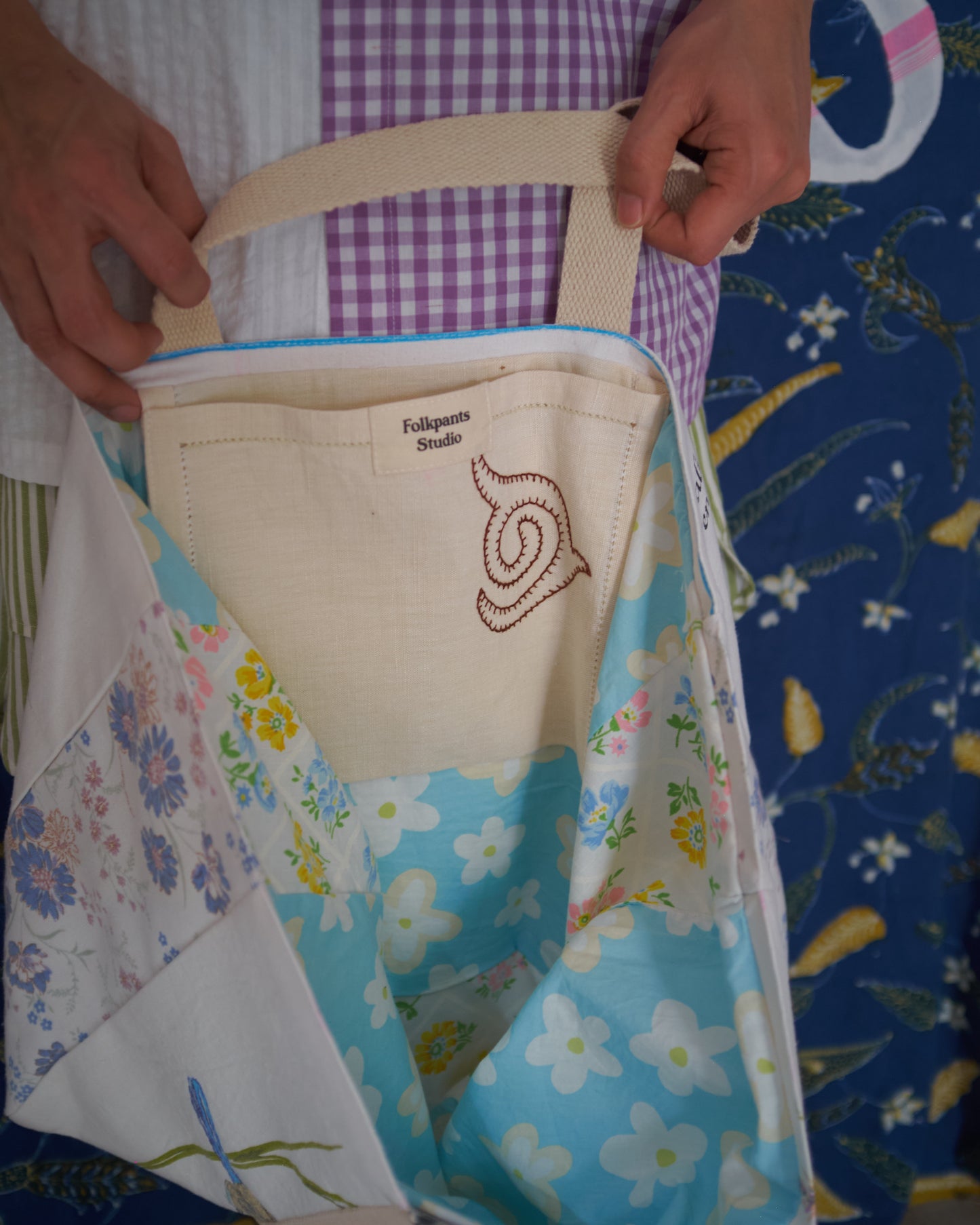 Australian Wrens Vintage Tea Towel Tote