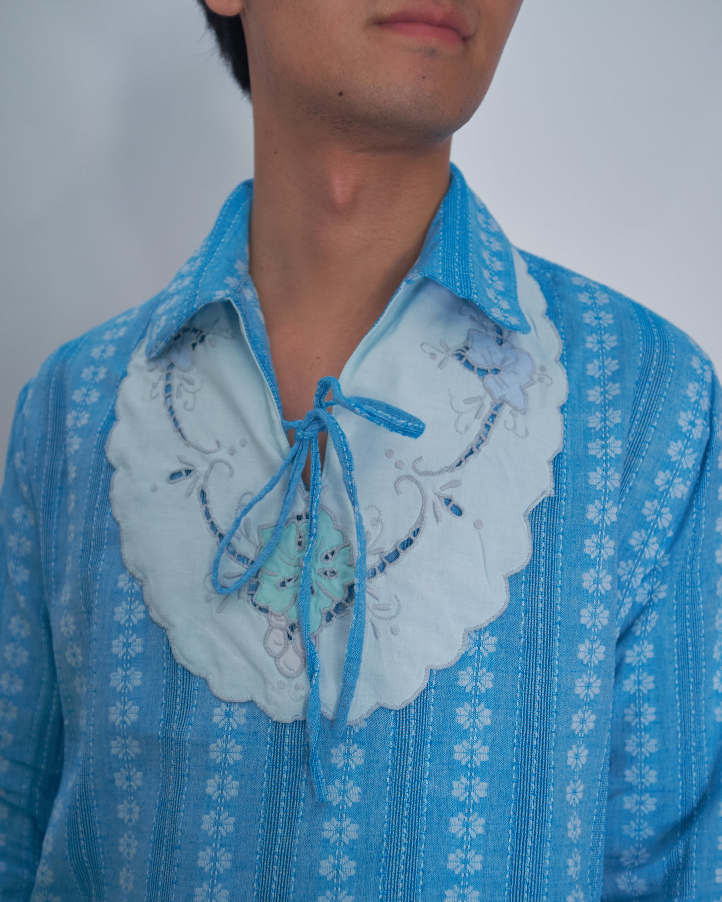 Pastel Flowers Yoke Shirt