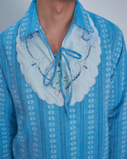 Pastel Flowers Yoke Shirt