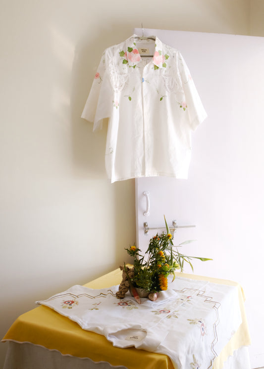 Flowers And Lace Shirt