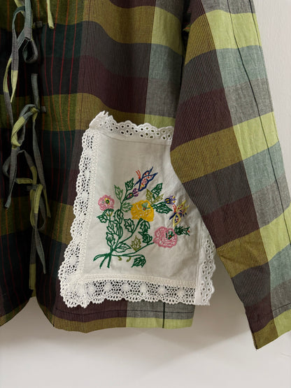 Flower & Lace Pocket Shirt
