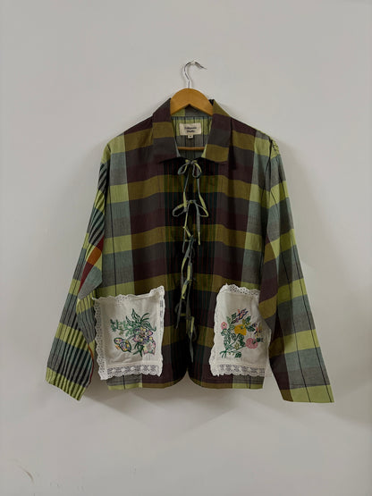 Flower & Lace Pocket Shirt