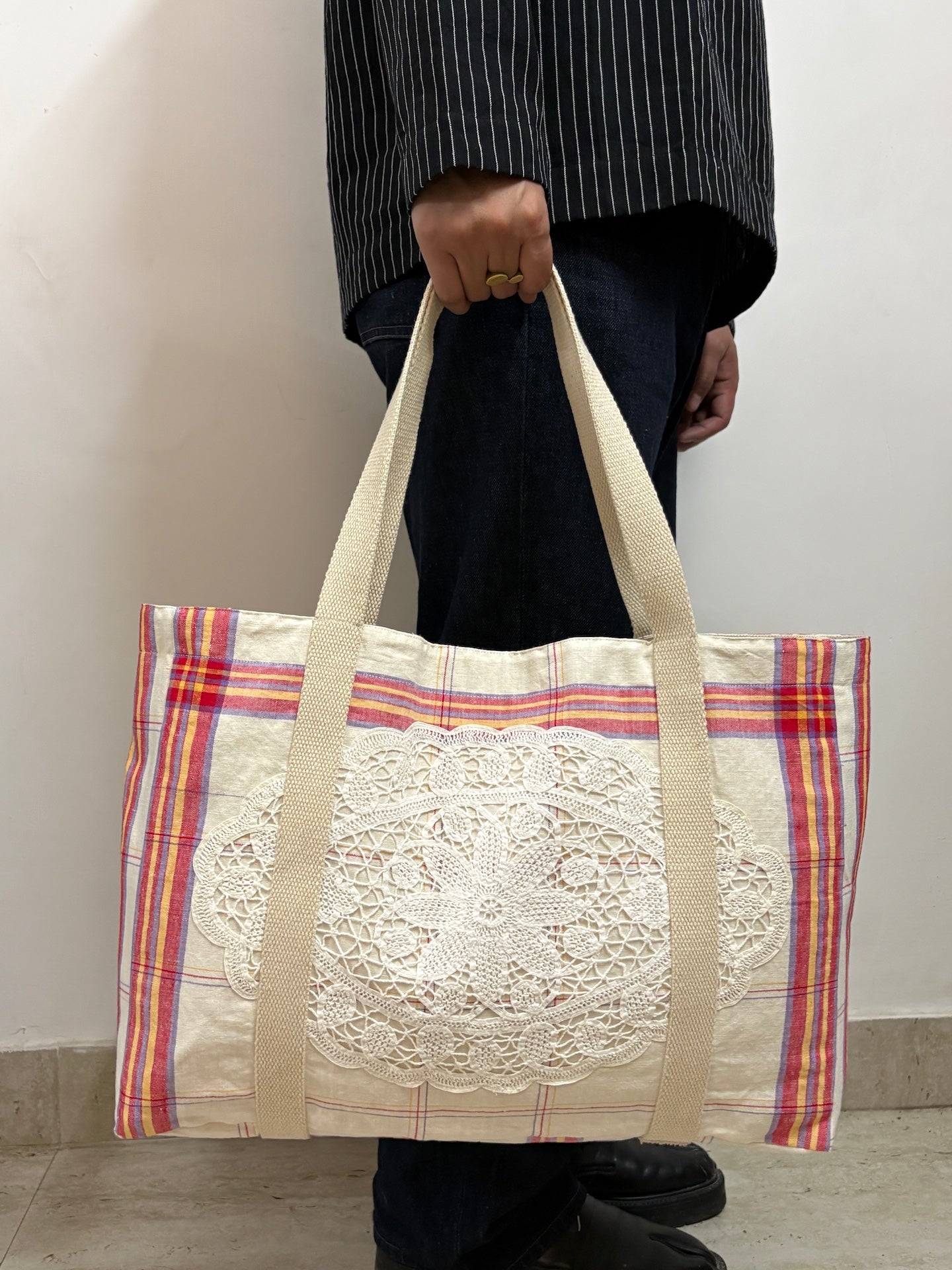 Vintage Tea Towel Tote 6