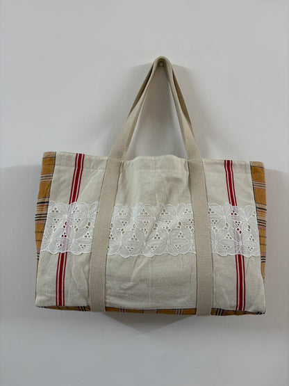 Vintage Tea Towel Tote 5