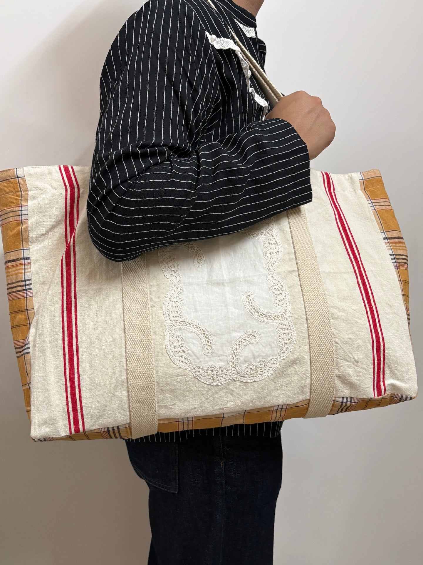 Vintage Tea Towel Tote 5
