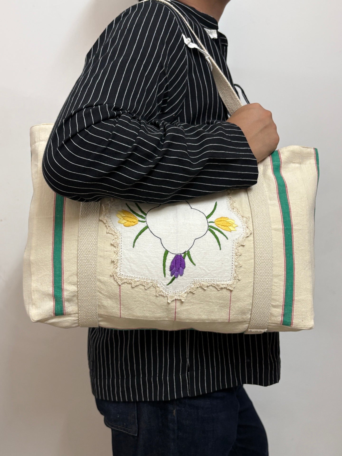 Vintage Tea Towel Tote 4