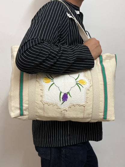 Vintage Tea Towel Tote 4