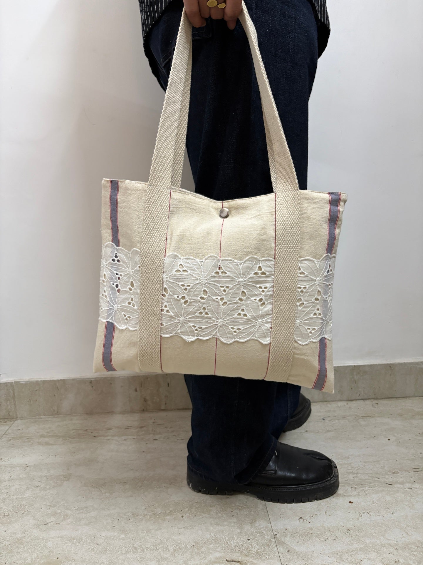 Vintage Tea Towel Tote 1