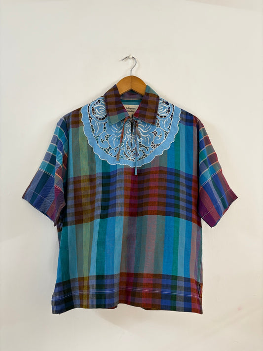 Blue Moon Cropped Shirt
